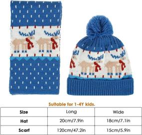 img 3 attached to IFCOW Children Winter Knitted Warmer Girls' Accessories ~ Cold Weather