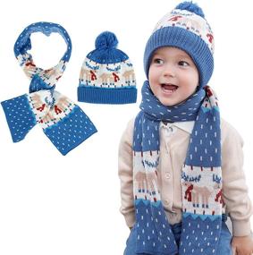 img 4 attached to IFCOW Children Winter Knitted Warmer Girls' Accessories ~ Cold Weather