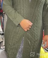 img 1 attached to Women'S Oversized Open Front Cable Knit Long Sleeve Cardigan Sweater Duster Coat review by Jeff Islam