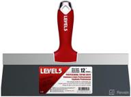 🔨 12-inch blue steel soft grip taping knife by level5 - pro-grade tool with metal hammer end, model 5-127 logo