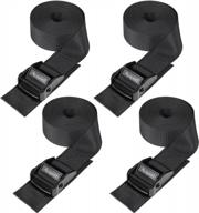 secure your cargo with ayaport lashing straps - 4 pack 1.5" x 12" cinch straps with adjustable buckles for packing логотип