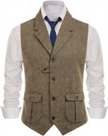 notch up your style with wemaliyzd men's collar waistcoat - perfect for any occasion! logo