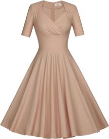 img 4 attached to MUXXN Womens Retro Formal Juniors Women's Clothing - Dresses