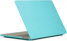 img 4 attached to RUBAN Case For MacBook Pro 15 Inch 2019 2018 2017 2016 Release A1990/A1707 With Touch Bar, Plastic Hard Shell Cover, Turquoise