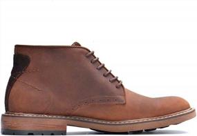 img 2 attached to Stylish And Comfortable Chukka Boots With Ankle Lace Up For Casual Elegance