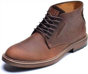 img 4 attached to Stylish And Comfortable Chukka Boots With Ankle Lace Up For Casual Elegance