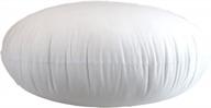 круглая вставка для подушки moonrest гипоаллергенный наполнитель из полиэстера - % 100% хлопок покрытие для дивана, декоративной подушки, подушки и кровати - диаметр 10 дюймов логотип