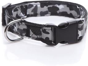 img 4 attached to 🐾 TAIDA Durable Dog Collar – Adjustable Camouflage Nylon Collar for Large and Medium Dogs (Black, 1 Inch Wide)