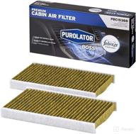 enhance cabin air quality with purolator pbc15388 purolatorboss premium cabin air filter with febreze freshness - perfect fit for gmc, chevrolet, cadillac logo