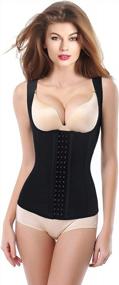 img 3 attached to Shape Your Figure With Charmian Women'S Steel Boned Latex Waist Training Corset