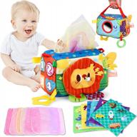 gifts2u tissore box toy для детей 6-12 месяцев: погремушка для прорезывания зубов, волшебные сенсорные игрушки монтессори! логотип