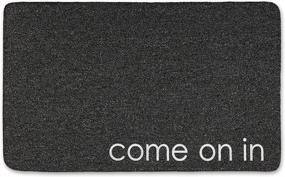 img 4 attached to Durable Natural Rubber SoHome Welcome Door Mat With Non-Slip Backing - Ultra Absorbent And Easy To Clean For Indoor And Outdoor Entry Ways - Ideal 18"X48" 'Come On In' Door Mat For Enhanced SEO