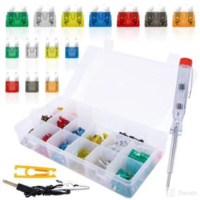 img 4 attached to 🚗 AutoEC Car Fuse Assortment Kit - 220pcs Automotive Fuses, 5/7.5/10/15/20/25/30A Car Blade Fuse Kit | Tester & Puller Included - Ideal for Car, RV, Truck, Motorcycle, Boat