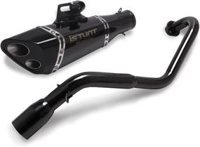 img 2 attached to 🔥 KAJIMOTOR Full Exhaust Slip on Muffler for Honda Grom 125 - Black (2013-2021)