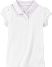 img 2 attached to Girls Uniform Chaps Shirt White Girls' Clothing : Tops, Tees & Blouses