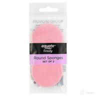 equate beauty round sponges 12 count logo