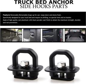 img 1 attached to 🔒 Jackma55 Tie Down Anchors for Chevy Colorado/GMC Canyon (2015-2018) & Chevy Silverado/GMC Sierra (2007-2018) Truck Bed Side Wall - DZ97903 (9pcs)