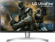lg 27uk650-w monitor: freesync technology, 4k ultra hd, tilt & height adjustment, anti-glare ips screen logo