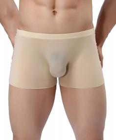 img 1 attached to YATEEN Men'S Ice Silk Boxer Briefs - Traceless Underwear