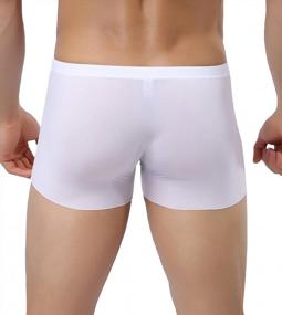 img 2 attached to YATEEN Men'S Ice Silk Boxer Briefs - Traceless Underwear