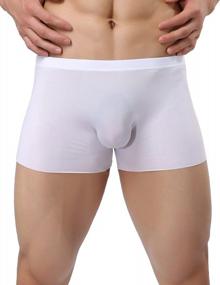 img 3 attached to YATEEN Men'S Ice Silk Boxer Briefs - Traceless Underwear