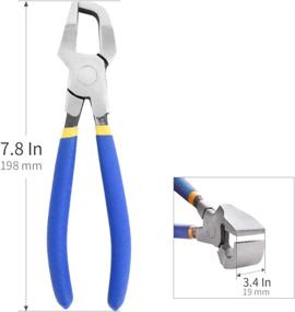 img 1 attached to Professional Glass Cutting Pliers With Steel Drop Jaw For Efficient Glass Breaking, Ideal For Glaziers - IMT 8
