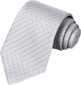 img 4 attached to 💜 KissTies Purple Lavender Necktie Set: Perfect Men's Wedding Accessories - Ties, Cummerbunds & Pocket Squares