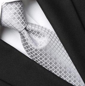 img 3 attached to 💜 KissTies Purple Lavender Necktie Set: Perfect Men's Wedding Accessories - Ties, Cummerbunds & Pocket Squares