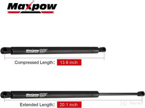 img 3 attached to 🔧 Maxpow 2Pcs 4573 Liftgate Lift Supports: Compatible with Trailblazer, Bravada, Rainier & Envoy Models 02-09 - Excluding XL EXT LT