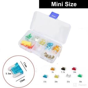 img 3 attached to 🔌 70pcs EKYLIN Auto Mini Blade Fuse Assortment Set for Car Truck Motor ATM Box - 5A 7.5A 10A 15A 20A 25A 30A with Add-A-Circuit Fuse Holder, APS ATT LOW PROFILE ATM LP FUSETAP