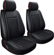 2 front seat covers fit for ford f150 from 2015 to 2020 and fit for f250 f350 f450 from 2017 to 2020 with faux leather (black 2 pcs) logo