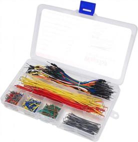 img 1 attached to Streamline Your Prototyping Work With WayinTop Jumper Wire Kit - Preformed & Flexible Breadboard Jumper Wires With Tweezer Tool
