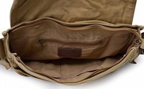img 1 attached to Gootium Canvas Messenger Bag - Vintage Cross Body Shoulder Satchel