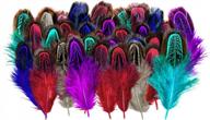 100pcs 2-3in color feathers bulk pack for dream catcher crafts decoration - piokio logo