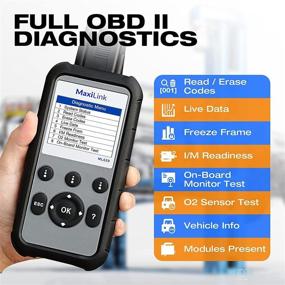 img 2 attached to 🚗 Autel ML629 OBD2 Scanner - Advanced Car Diagnostic Tool for ABS/SRS/Engine/Transmission Systems - DTC Lookup & AutoVIN - Mechanic-Grade OBDii Code Reader