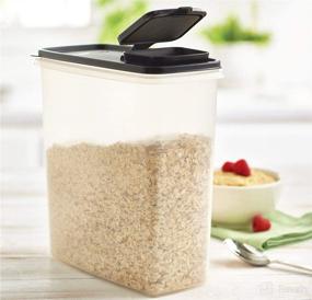 img 1 attached to 🥣 Tupperware Modular Mates Super Cereal 20 Cup Storer Jet Black: Organize and Store Your Cereal in Style!