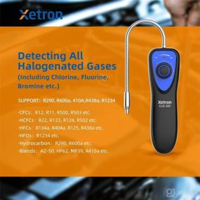 img 2 attached to 🔍 Upgraded Xetron HVAC AC Refrigerant Leak Detector: WJL-6000 Replacement, Freon Sniff Halogen Gas Leak Detector with 6 Adjustable Sensitivity, for R134A R410A R22 R1234YF CFCs HCFCs HFCs HFOs: CLD-100
