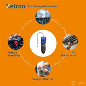 img 1 attached to 🔍 Upgraded Xetron HVAC AC Refrigerant Leak Detector: WJL-6000 Replacement, Freon Sniff Halogen Gas Leak Detector with 6 Adjustable Sensitivity, for R134A R410A R22 R1234YF CFCs HCFCs HFCs HFOs: CLD-100