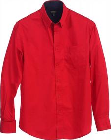 img 2 attached to Men'S 100% Cotton Twill Oxford Shirt With Contrast By Gioberti - Stylish And Comfortable!