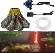 🐠 add intriguing ambiance with mingdak aquarium volcano led kit - enhance your fish tank logo