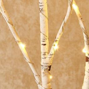 img 2 attached to Lighted Branches With 150 Warm White And Multicolor Fairy Lights, 8 Functions, 32 Inches - Perfect For Room And Christmas Holiday Decorations, By Hairui