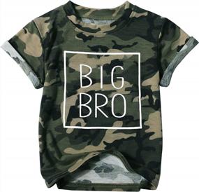 img 4 attached to Announce Your Happy News In Style With MNLYBABY Big Brother Shirt For Toddlers And Infants