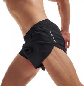 img 4 attached to Men'S AIMPACT Solid Running Shorts With Pockets - 3 Inch Length For Jogging, Road And Track Runs, Ranger Panties