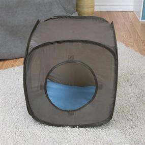 img 2 attached to 🐱 Chesapeake Bay Brown Kitty Collapsible Play Cat Cube: A Flexible and Pop-Out Delight