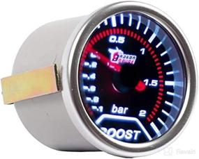 img 2 attached to 🚗 Enhance Car Performance with Etopars 2" 52mm Universal Smoke Tint Len Turbo Boost Bar Gauge Meter