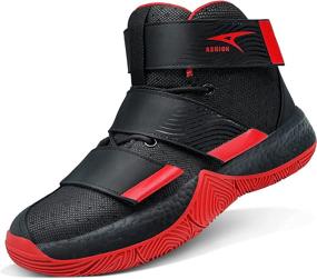 img 4 attached to 🏀 ASHION Basketball High Top Sneakers: Non Slip Athletic Shoes for Girls