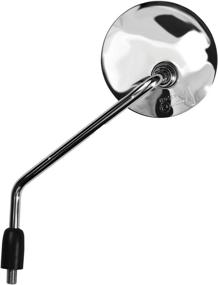 img 3 attached to Enhance Your Motorcycle Experience with Ken Sean 95104 Triple Nickel Chrome Knockback Stem Round Mirror (LH, EC Spec)