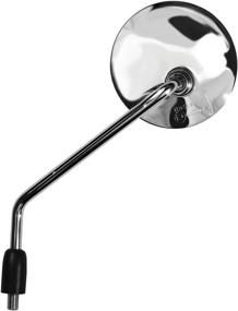 img 2 attached to Enhance Your Motorcycle Experience with Ken Sean 95104 Triple Nickel Chrome Knockback Stem Round Mirror (LH, EC Spec)