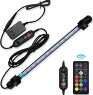 cilehall led aquarium light with adjustable timer for fish tank - submersible remote-controlled aquarium light in 7.5, 11.5, and 15-inch sizes logo