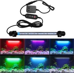 img 3 attached to Cilehall LED Aquarium Light with Adjustable Timer for Fish Tank - Submersible Remote-Controlled Aquarium Light in 7.5, 11.5, and 15-inch Sizes